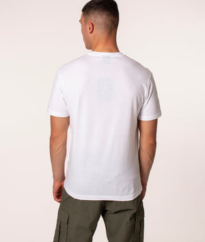 Organic Cotton T-Shirt in 010 White, Paul & Shark, EQVVS, Back model