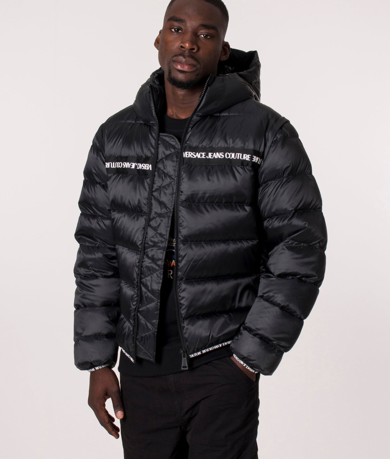 Logo Band Puffer Jacket | Versace Jeans Couture | EQVVS