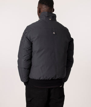 Slim-Fit-OriGinal-Ballistic-Bomber-Granite-W/Blk-Moose-Knuckles-EQVVS