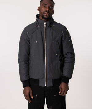 Slim-Fit-OriGinal-Ballistic-Bomber-Granite-W/Blk-Moose-Knuckles-EQVVS