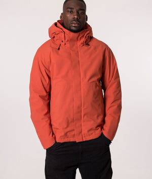 KRAKATAU QM376 WERYK Short Jacket in Orange, EQVVS. Model, front.