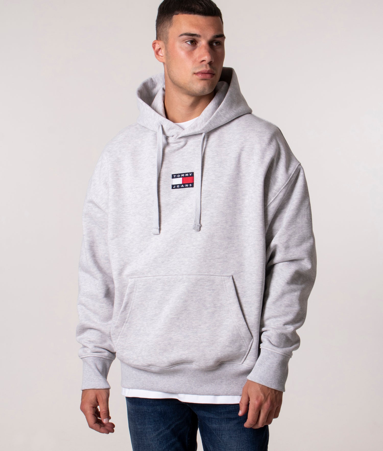 | | Badge Hoodie EQVVS Silver Tommy Fleece Jeans Grey Fit Relaxed