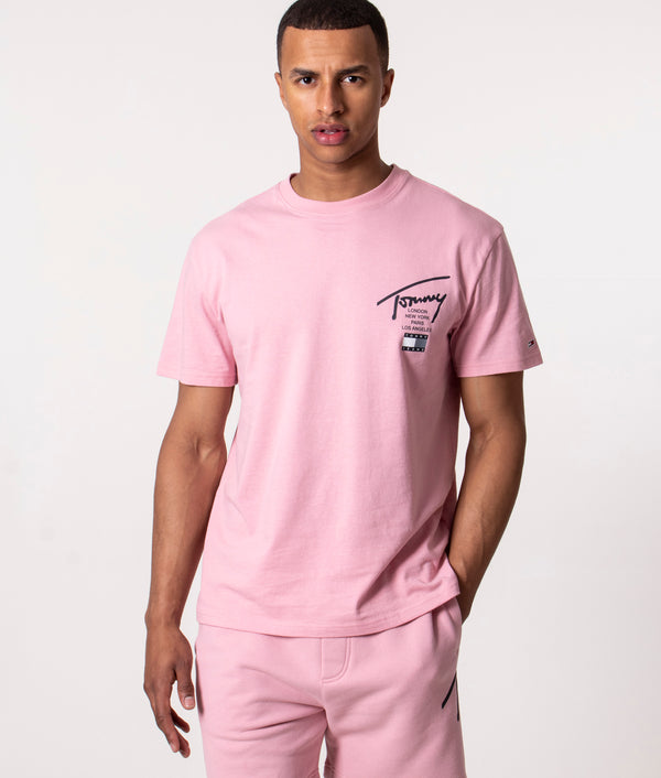 T-Shirt Pink| Boradway Signature Jeans | EQVVS Tommy Logo