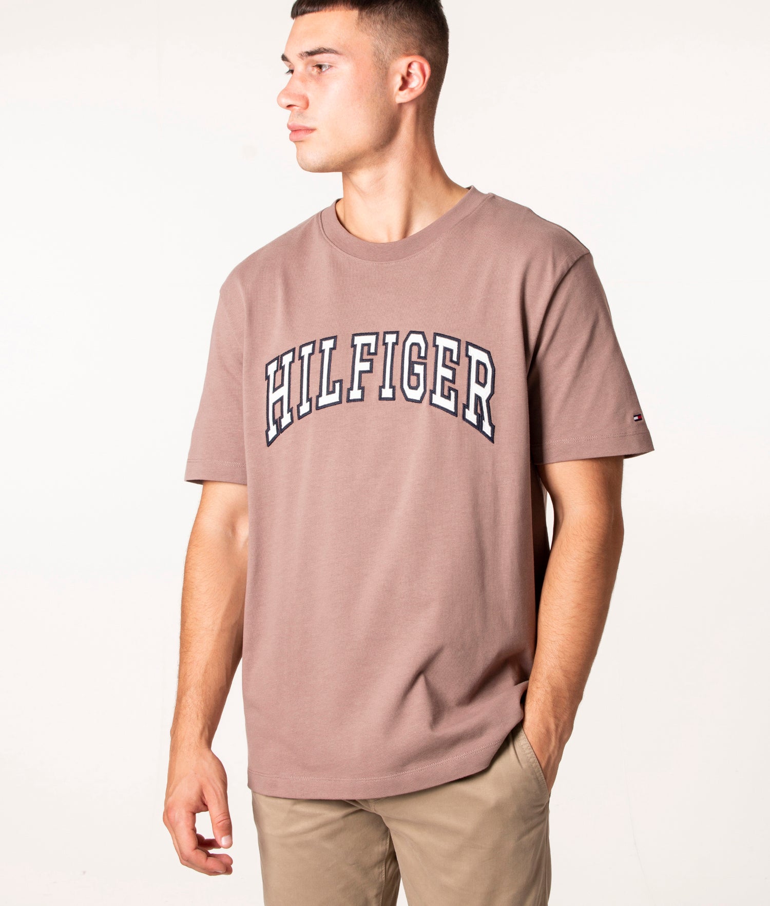 Casual Arch Logo T-Shirt City | EQVVS Hilfiger | Taupe Tommy