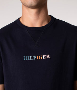 Contrast-Stitch-T-Shirt-Desert-Sky-Tommy-Hilfiger-EQVVS