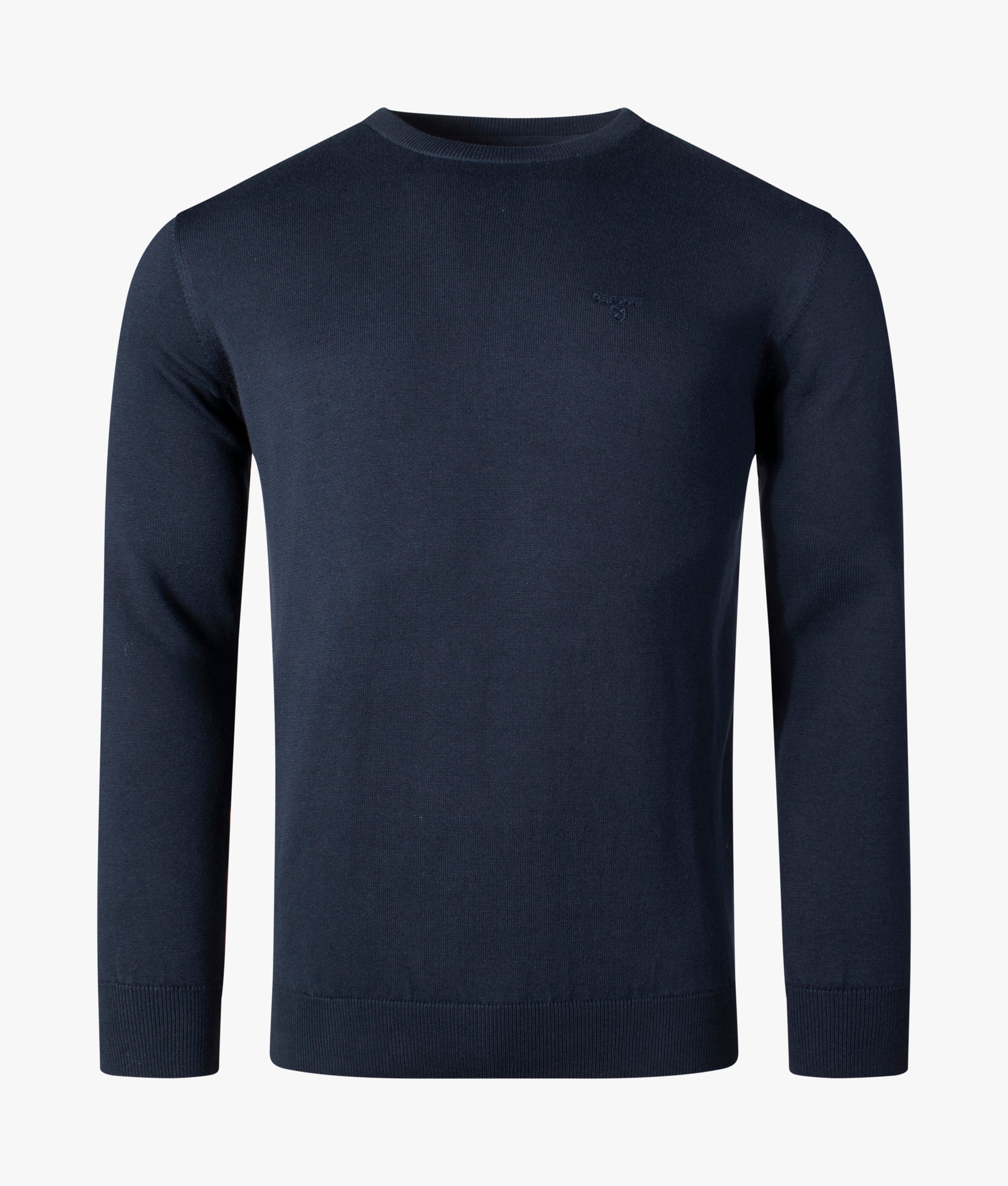 Pima Cotton Crew Neck Jumper Navy | Barbour Lifestyle | EQVVS