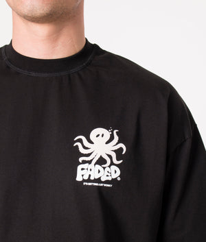 Octopus-T-Shirt-Black-Faded-EQVVS