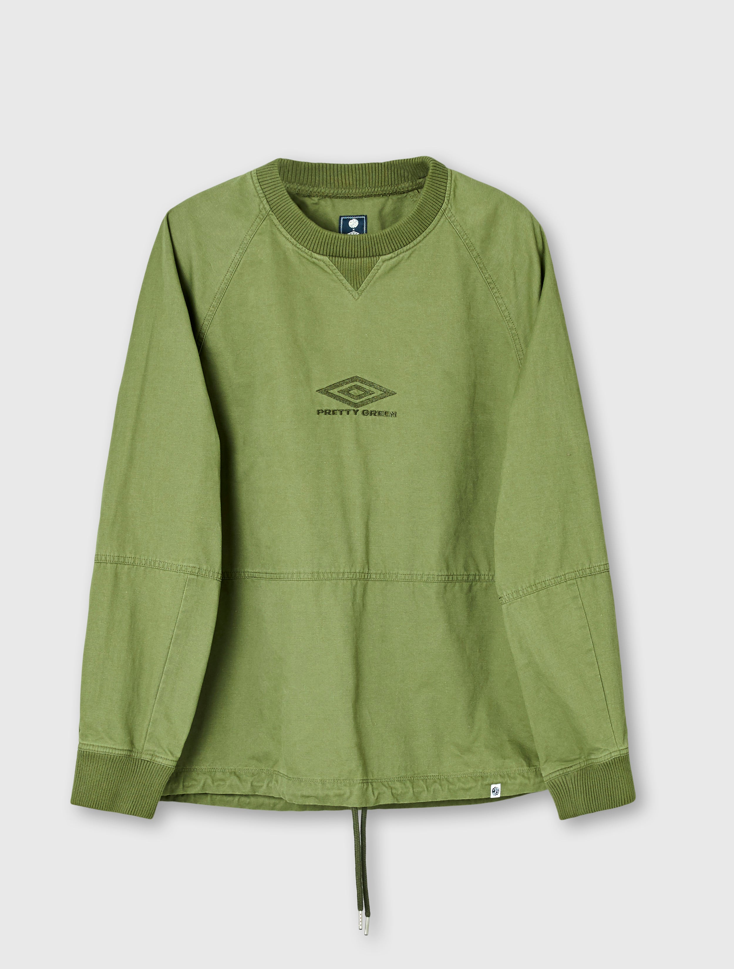 Pretty Green x Umbro Cotton Training Top Khaki | Pretty Green | EQVVS